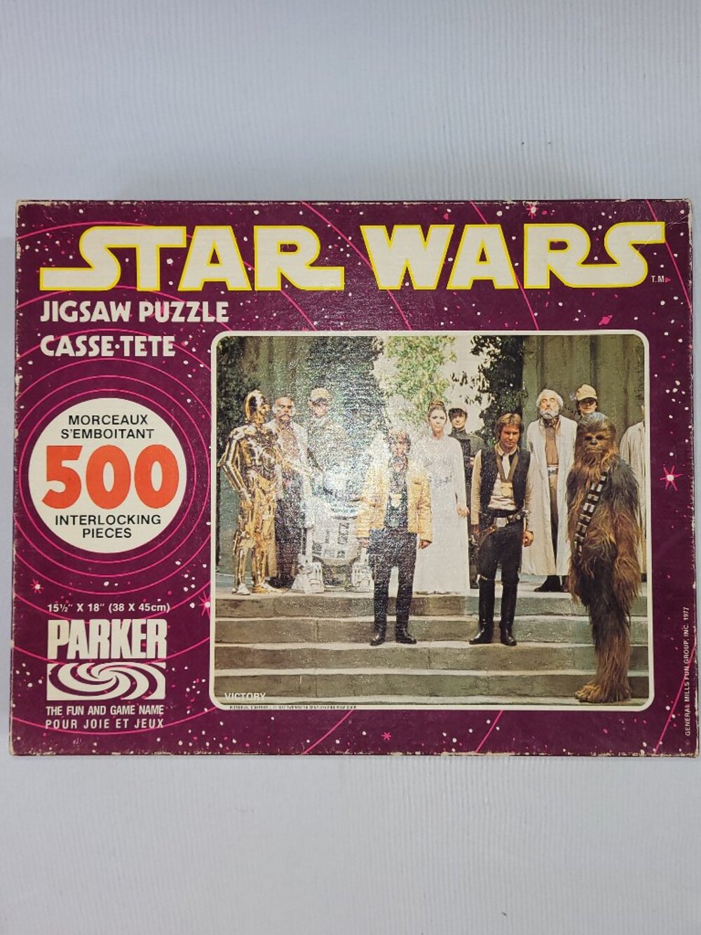 Star Wars Victory 1977 Vintage 500 Piece Jigsaw Puzzle by Parker Brothers